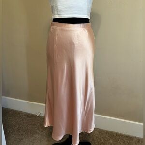 Commense Blush Satin Skirt